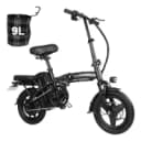 Honeywhale S6-s Bicicleta Elétrica Adulto, 750w-40km-35km/h-125kg, Scooter-Ebike-velocidade-autonomia-carga-fat-de-dobrável, Bike Com Sistema De Freios A Disco, Faróis Dianteiros, Honey Whale Preto