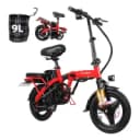 Honeywhale S6-s Bicicleta Elétrica Adulto, 750w-40km-35km/h-125kg, Scooter-ebike-velocidade-autonomia-carga-fat-de-dobrável, Bike Com Sistema De Freios A Disco, Faróis Dianteiros, Vermelho